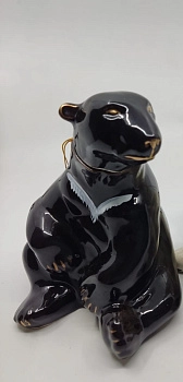 Коньяк  Прошянский  сувенирный  7 звезд  Бурый  медведь  фарфор  п/у 500  мл