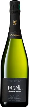Вино Игристое Champagne J.L. Vergnon MSNLExtra Brut Blanc de Blancs Grand Cru gift box  2010 750 мл