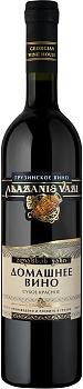 Вино Georgian Wine House  Alazanis Vazi  Domashnee Red Dry  700 мл