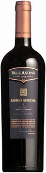 Вино Valle Andino  Merlot Reserva Especial  Вэлли  Андино Мерло  Мауле Велли Ресерва Эспесиаль 750 мл