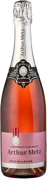 Вино игристое  Arthur Metz Cremant d'Alsace Brut Rose 750 мл