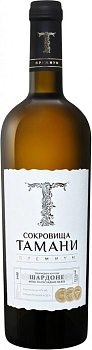 Вино Сокровища Тамани  Премиум Шардоне  белое  полусладкое 750 мл