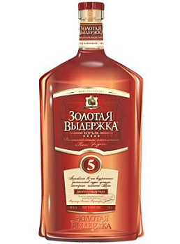 Коньяк Ставрапольский ВКЗ Золотая Выдержка Фьюжн  выдержка 5 лет 100 мл