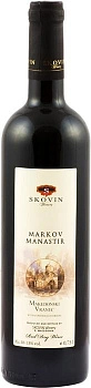 Вино Markov Manastir Vranec Red Dry Марков Монастырь Вранец Красное сухое 750 мл