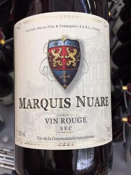Вино Marquis Nuare vin Rouge Sec Маркиз Нуаре 750 мл