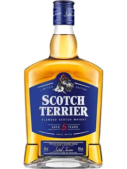 Виски Скотч Терьер Купажированный 5-летний  500 мл
