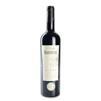 Вино Les Costieres de Pomerols IGP Pay d'OC Beauvignac Merlot Prestige Ле Костьер де Помроль IGP Пэй д'Ок Бовиньяк Мерло Престиж 2013 750 мл