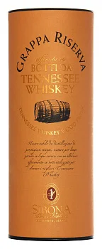 Граппа Riserva Tennessy Whiskey Wood Finish Sibona in tube  500 мл
