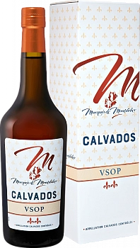 Кальвадос Marquis de Montdidier VSОР Calvados AOC gift box  700 мл