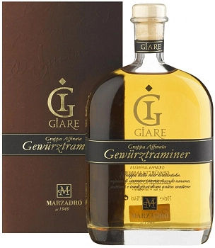 Граппа Le Giare Grappa Gewürztraminer gift box 700 мл