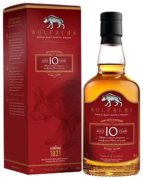 Виски  Wolfburn 10 YO  gift  box 700 мл  46 %
