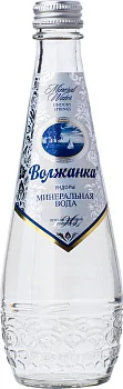 Вода Волжанка минеральная газированная вода в стекле 330 мл