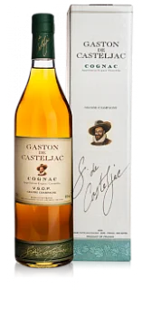 Коньяк Grande Champagne AOC. Gaston de Casteljac. VSOP gift box, Гранд-Шампань Гастон де Кастельжак VSOP в п/у