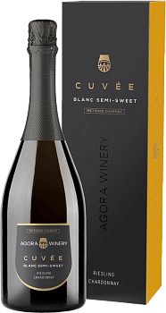 Игристое вино Agora Cuvee Агора Кюве Рислинг Шардоне п/у  750 мл  12,5%