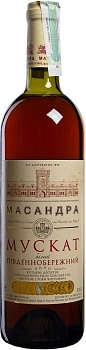 Вино Массандра  Мускат Белый  десертное  750 мл
