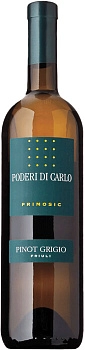 Вино Poderi di Carlo Pinot Grigio Friuli Isonzo DOC Подери ди Карло Пино Гриджио 2020 750 мл