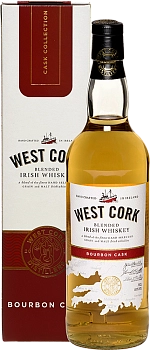 Виски West Cork Bourbon cask gift box  700 мл