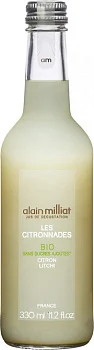 Напиток   Alain Milliat Les Citronnades  Citron-Litchi   Ален Мия   Ле Ситронад Лимон  Личи  330 мл