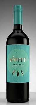 Вино Yamana Malbec Merlot  Ямана Мальбек Мерло 2019 750 мл