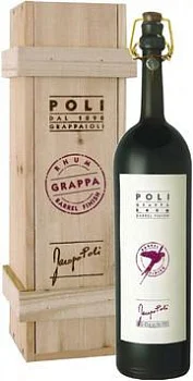 Граппа  Poli Grappa Rhum Barrel Finish  wooden box   500 мл