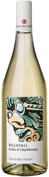 Вино Valle dell'Acate Bellifolli Grillo - Chardonnay  Валле дель'Акате  Беллифолли Грилло-Шардоне  2018 750 мл