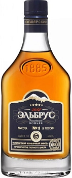 Коньяк ККЗ  Эльбрус  5-летний  250 мл