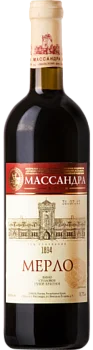 Вино Массандра Крым Мерло красное полусладкое 2020 750 мл