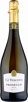 Игристое вино Zonin Ca’ Vescovo Prosecco Brut  2022  750 мл 11%