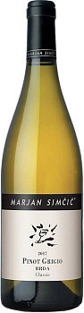 Вино Simcic Marjan Pinot Grigio Classic Goriška Brda МАРЬЯН ШИМЧИЧ Пино Гриджо Классик Горишка Брда 2020 750 мл 13,5%