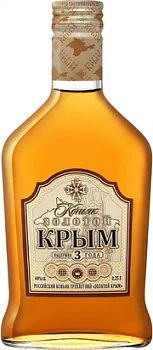 Коньяк  Золотой Крым 3-летний  КВКЗ 250 мл