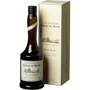 Кальвадос Chateau du Breuil  V.S.O.P. Pays d'Auge AOC gift box  700 мл