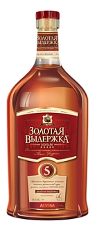 Коньяк Пятилетний Золотая Выдержка  фляжка 500 мл