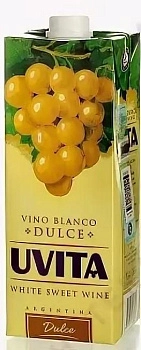 Вино Uvita Увита белое полусладкое 1000 мл