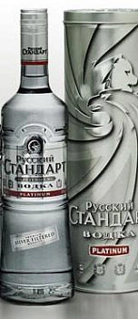 Водка  Русский Стандарт Платинум   в тубе  1000 мл