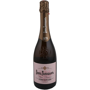 Игристое вино Наследие Мастера Левъ Голицынъ  Розовое полусладкое 750 мл