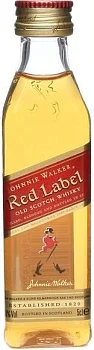 Виски Johnnie Walker, Джонни Уокер Рэд Лэйбл 50 мл