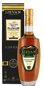Коньяк Иджеван Премиум в подарочной упаковке 3 года 500 мл