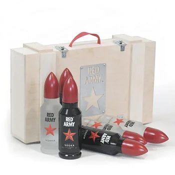 Ящик деревянный  Red Army Рэд Арми  6 шт х  500 мл (ПУСТОЙ)