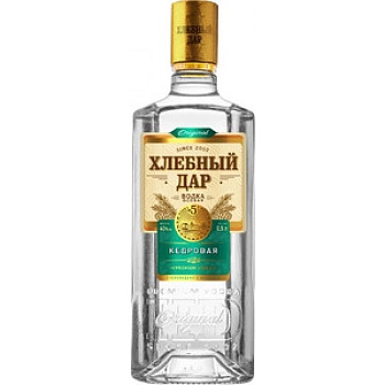 Водка Хлебный дар Кедровая 500 мл