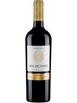 Вино Sol de Chile Syrah Reserva  2019  750 мл