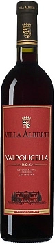 Вино Villa Alberti Valpolicella DOC Вилла Альберти Вальполичелла 2019 750 мл