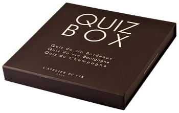 Подарочный набор L'Atelier du Vin  Quiz Box  Подарочный набор из 3 квизов  100 вопросов и ответов 1 бордо 2 бургундия 3 шампанское