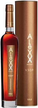 Коньяк  Alexx  Gold  in tube  5 year   500 мл