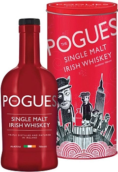 Виски  The Pogues  Single Malt Irish Whiskey   Поугс  Сингл Молт в п/у 700 мл