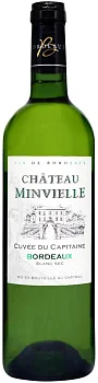 Вино Chateau Minvielle Cuvee du Capitaine Blanc Bordeaux AOC  2023 750 мл  13%