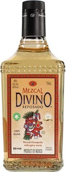 Текила  Divino Mezcal Reposado  with the caterpillar  750 мл