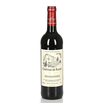 Вино французское красное AOC Bordeaux Superior Chateau Razat Шато Розан 2016 750 мл