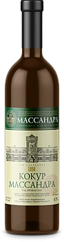 Вино Массандра Крым Кокур белое полусладкое 750 мл