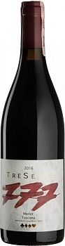 Вино Riecine  TreSette Merlot  Toscana IGT  ТреСетте  Мерло 2018 750 мл