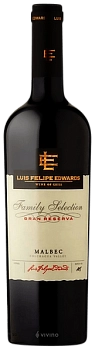 Вино Luis Felipe Edwards Family Selection Gran Reserva Malbec  2022  750 мл